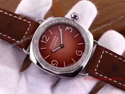 Radiomir Panerai Replica Watch - SS Chocolate Face Brown Leather 45mm